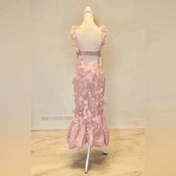 Zimmermann Dawning Petal Linen-Silk Midi-Dress - Picture 5 of 7